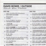 Bowie, David - 1. Outside, Insert